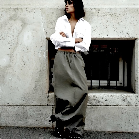 Zara Women's Gray Pencil Skirt - Picture 3 of 8